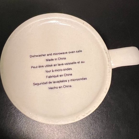 Letter "J " Initial or Monogram Ceramic Mug  w/ Neon Green Tile Pattern - Picture 5 of 5